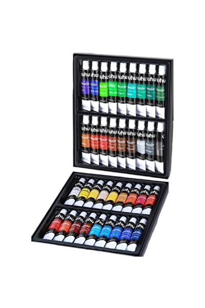 Ohuhu Σετ 36 χρωμάτων ακουαρέλας OHUHU, 12 ml ανά σωληνάριο, 6 επαγγελματικά ...