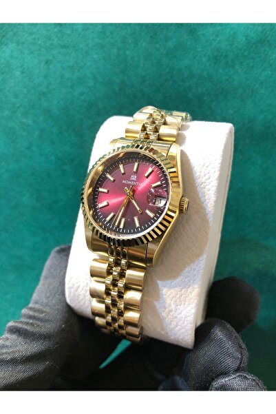 Momentus Waterproof Women's Wristwatch with Steel Calendar