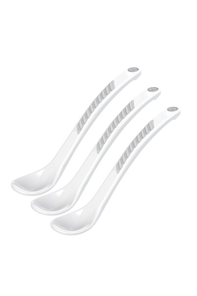 Twistshake Set 3 lingurite bebe 4 luni +, Alb