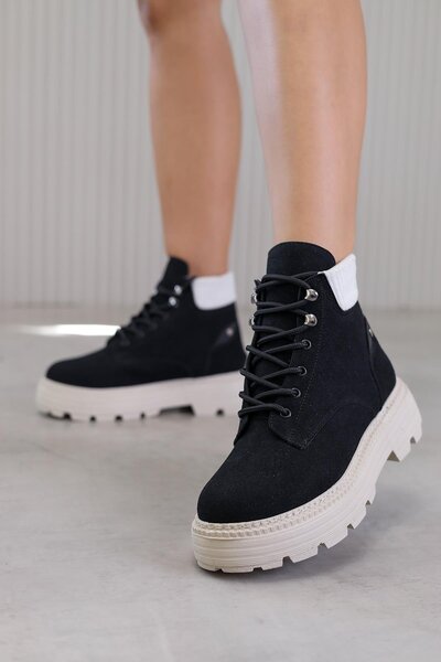 Stil Durağı Gz504 model 3 cm sole new season short boot black
