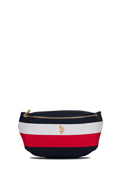 U.S. Polo Assn. Navy Blue-Red-White Women's Waist Bag Us26269