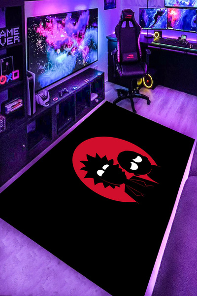 RUGRUMBA Kaymaz Taban Makinede Yıkanabilir Gaming Oyuncu Playstation Xbox Gam...