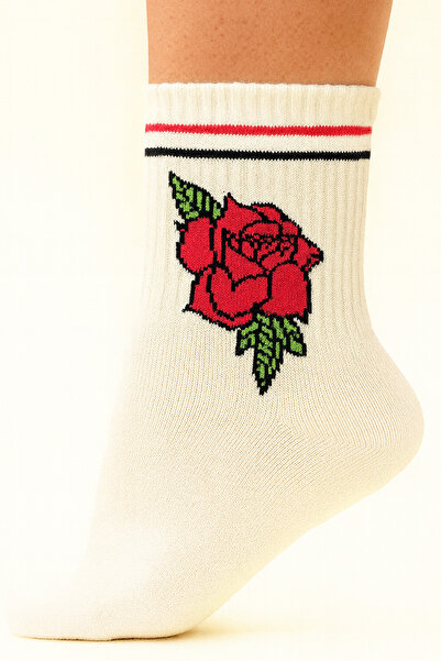 MEKİK BUTİK Rekli cu model vesel șosetă cu dungi - unisex șosetă cu dungi