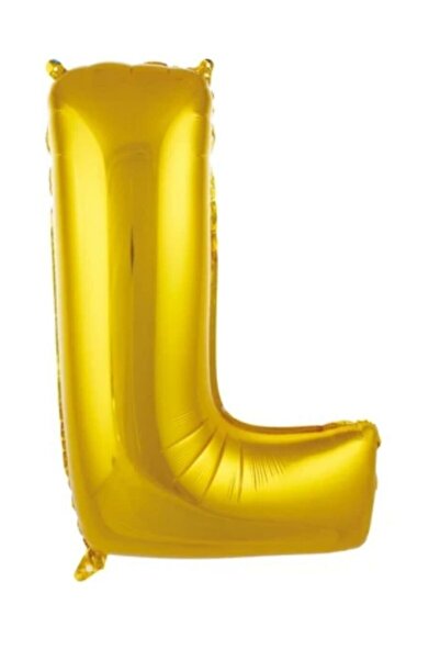 ENG PARTİ DÜNYASI Letter L - Gold Foil Letter Balloon 40 Inch