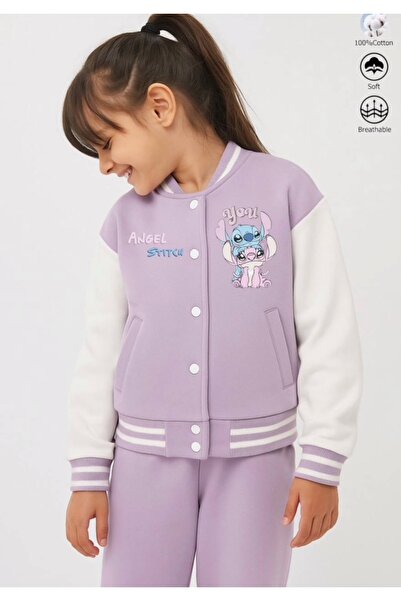 mirkidsclub Stitch Kız Çocuk Sweatshirt