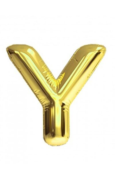 ENG PARTİ DÜNYASI Letter Y - Gold Foil Letter Balloon 40 Inch