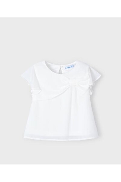 MAYORAL بلوزة بفيونكة للأطفال البنات 3182 GKM0205