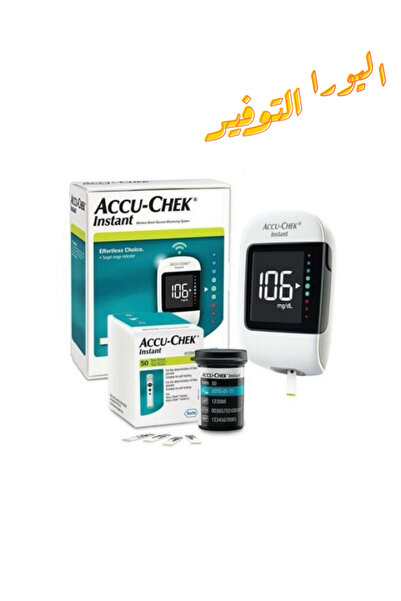 ACCU-CHEK Instant Wireless blood glucose meter and lancing device set + 100 test strips