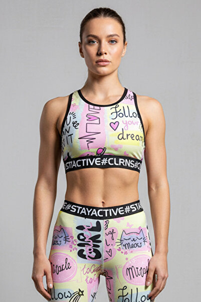 Sour Cherry Artletics Women's Printed Bra Sports Bra