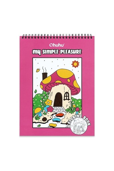 Ohuhu Carte De Colorat „My Simple Pleasure” – 40 Modele Față-Verso, Hârtie Gr...