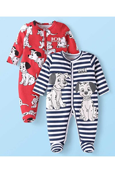 Babyhug Disney أطقم نوم كاملة القدمين برسومات 101 كلب مرقش (عبوة من قطعتين) -...