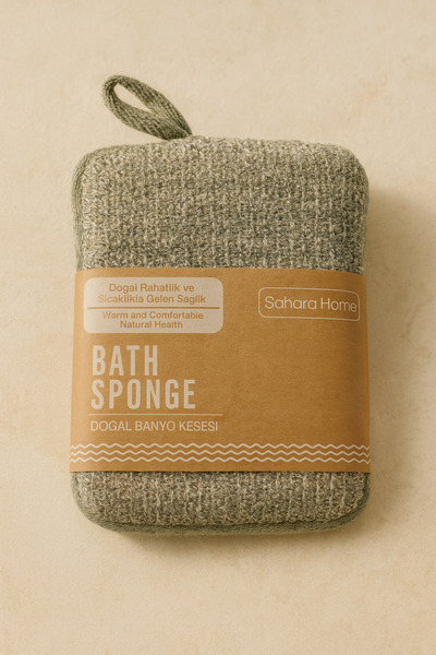 Şahane Pazar ليفة استحمام طبيعية لتقشير البشرة وتنقيتها وتنظيفها بعمق، منسوجة، طراز SHN-1412