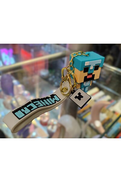 ada çanta kırtasiye Μπρελόκ 3D από σκληρή σιλικόνη με φιγούρα μπλοκ (6 εκ.) A...