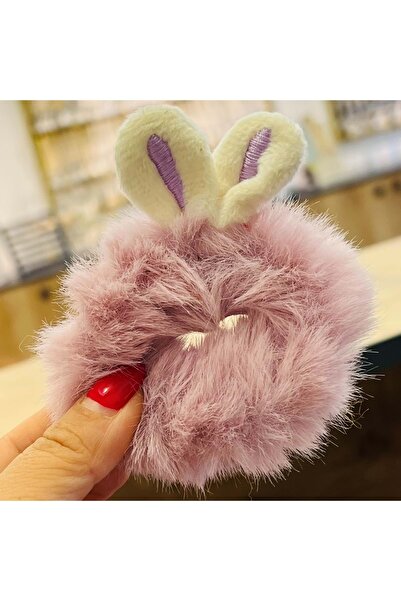 ACAR TAKI Rabbit Ear Hair Elastic Bands Acr7804 - Powder