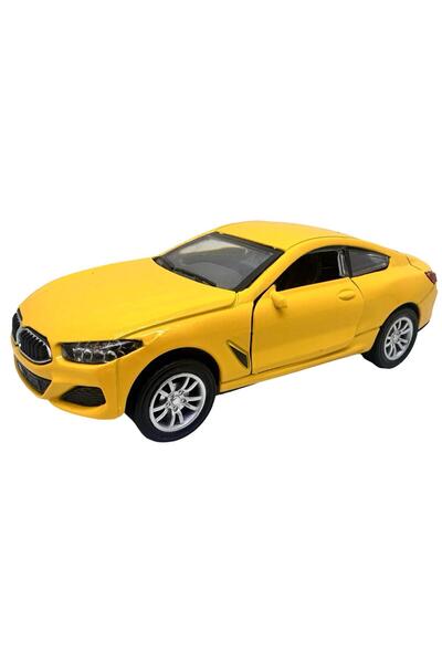 JPT BMW M8 Coupe Machetă metalică galbenă 1:32 cu lumini