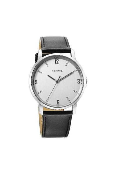 SONATA Quartz Analog Silver Dial Watch for Men