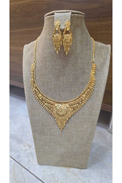 barisiva gold 22 ayar altın kaplama hint seti