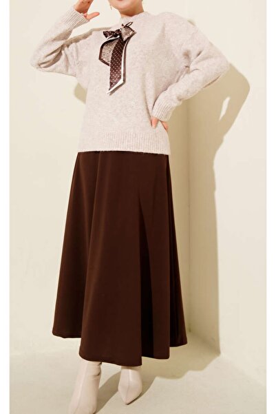 Vaniza Pulover cu eșarfă Yumoş de mărime standard