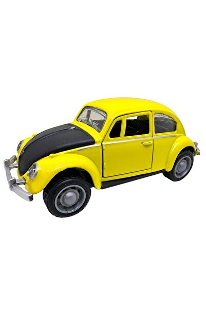 JPT Volkswagen Beetle Model 1:36 Yellow Metal Toy
