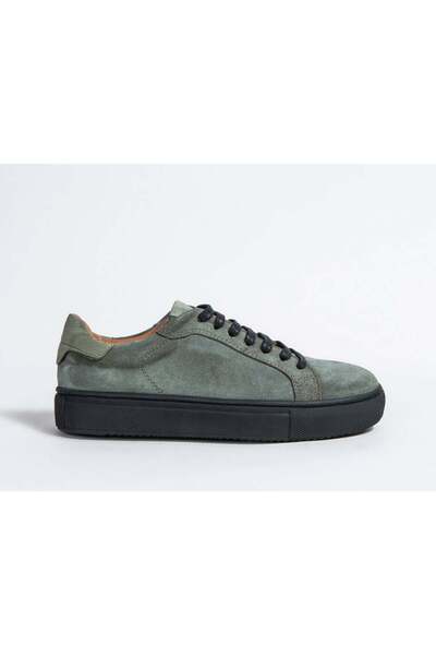 UniqCrafter 4004-11 Women's Shoes Sneakers Suede Green