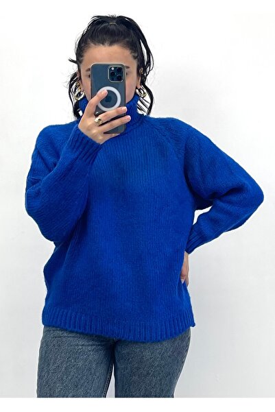 NİSUM MODA سترة تريكو بياقة مدورة