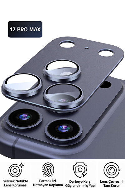 Tech&bello accessories واقي عدسة الكاميرا المتوافق مع آيفون 17 برو ماكس مع إط...