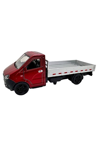JPT Red Pickup Truck with Platform Model 1:36 Pull Back