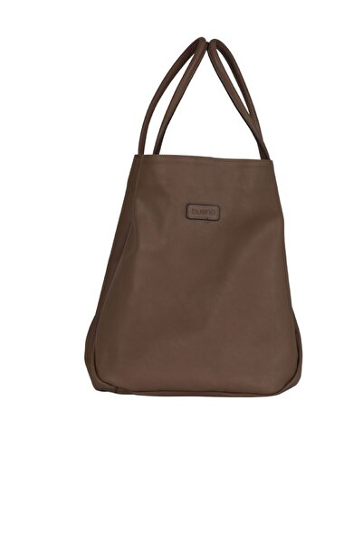 Bueno Shoes Δερμάτινη γυναικεία τσάντα ώμου Mink Mlc 01wb0014