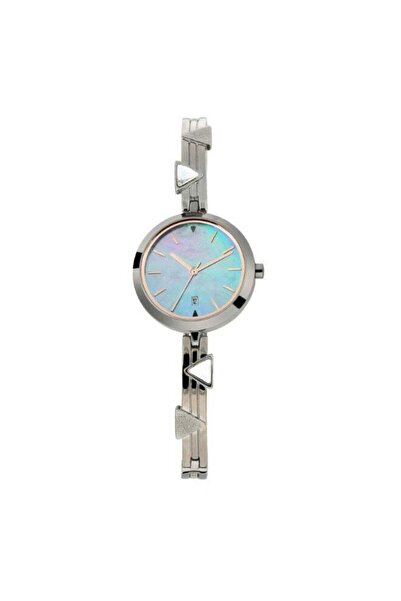 Titan ساعة راجا فيفا النسائية 2606SM03 - مينا من عرق اللؤلؤ، سوار معدني فضي ا...