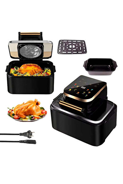 TESKA TK-19 Premium Air Fryer – 2400 W, 15 L, LCD touch, 12 Smart programs - 50 gift papers