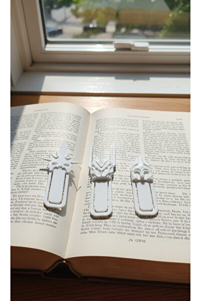 DEMİRHAN3D Set of 3 Middle-Earth Bookmarks – Witch King, Sauron, and Gondor S...