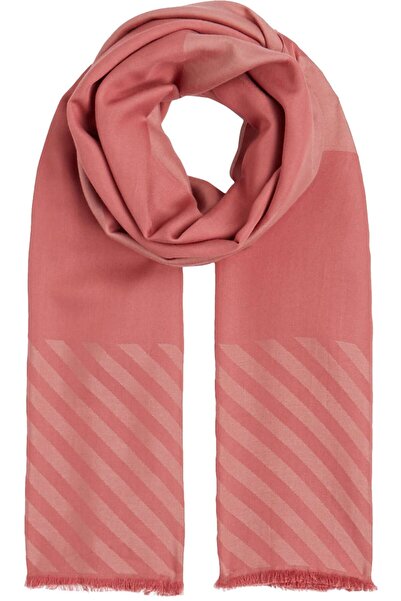 Tommy Hilfiger TH OUTLINE SCARF MIC Kadın Pembe Atkı