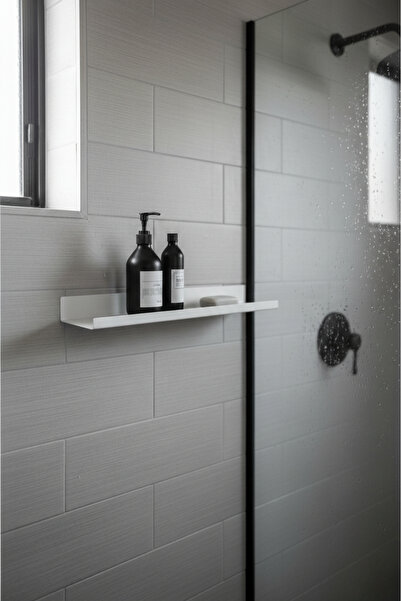 Grandmix Μεταλλικό ράφι μπάνιου τοίχου Απλό σχέδιο 40 cm