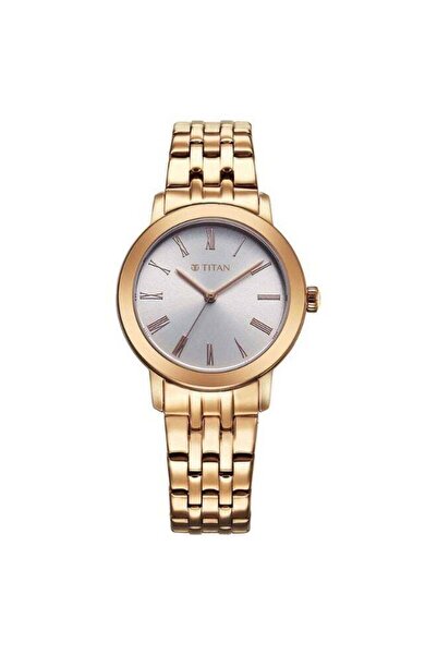 Titan Workmode Women's Watch 95312WM01 – Silver Sunray Dial, Rose Gold Stainl...