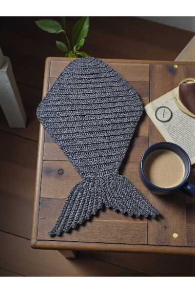 Örgü Sanatı DilekÇak El Örgüsü Polyester Soft Makrome Balık Supla, Dekoratif ...