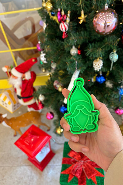 CESTOPİENO Green Double Gnome Dwarf Dough Sculpting Set/Cookies, Ceramic, Polymer Clay, Play Dough 6X9 cm