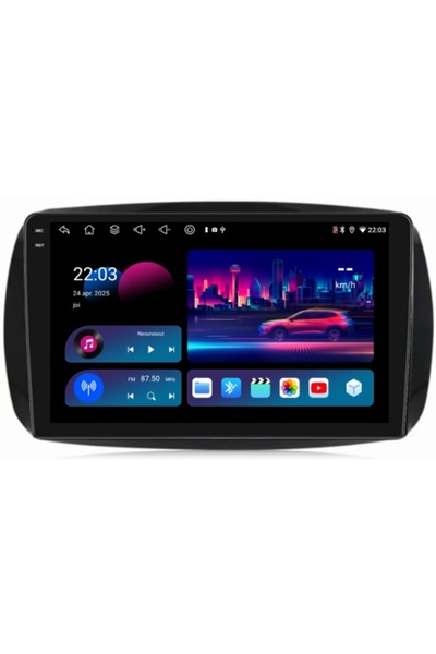 Piloton Navigație dedicată pentru Smart ForTwo (după 2011) - ecran de 9" cu 4...