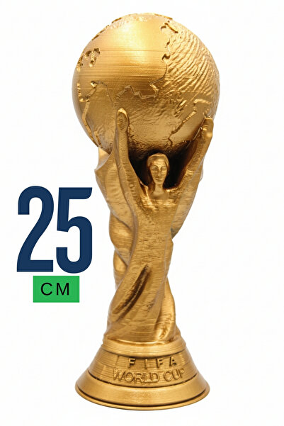 UĞUR MOBİLYA 3d Fifa Worldcup Fifa Dünya Kupası Altın Kaplama Gold (boyut seç...