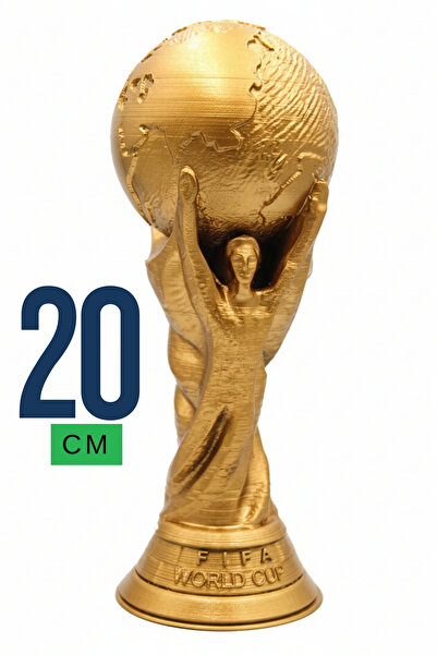UĞUR MOBİLYA 3d Fifa Worldcup Fifa Dünya Kupası Altın Kaplama Gold (boyut seç...