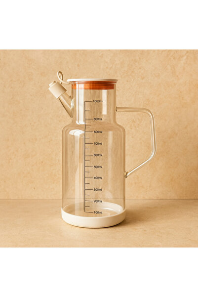 Evanev Oreon Soft Borosilikat Cam Yağdanlık Krem 1 Litre KOD.6515