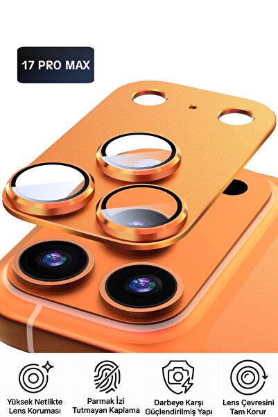 Tech&bello accessories iPhone 17 Pro Max Compatible Camera Lens Protector Full Coverage Protection with Metal Frame