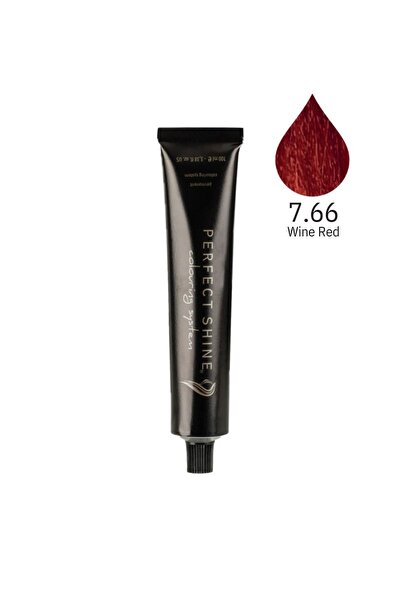 PERFECT SHINE Permanent Profesyonel Saç Boyası 100ml - Şarap Kızılı/Lal Kızıl...