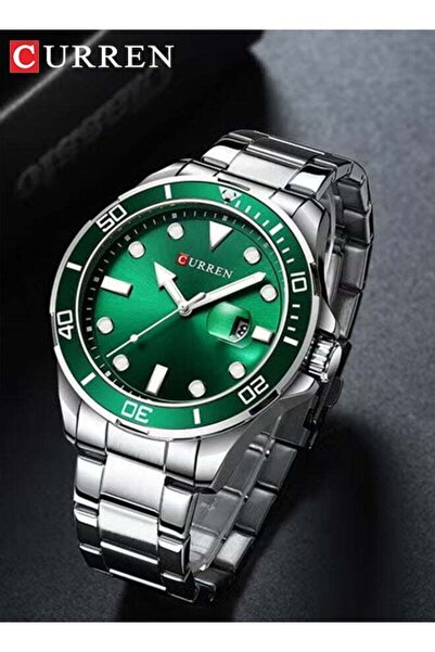 Curren Fashion Watches for Men Stainless steel Casual Quartz Waterproof Sport...