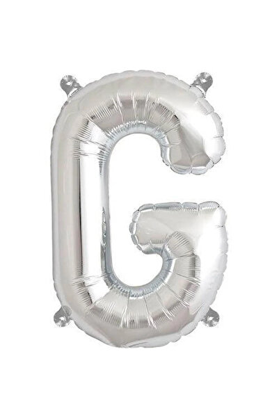 ENG PARTİ DÜNYASI Letter g - Silver Foil Letter Balloon 40 Inch