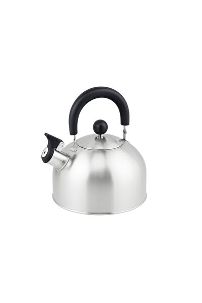 Floria Stainless steel whistle kettle FLORIA, 3 L, polished exterior, wide ba...