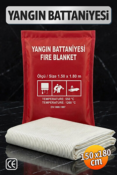 ünalgrup Yangın Söndürme Battaniyesi 150 x 180 cm CE Sertifikalı