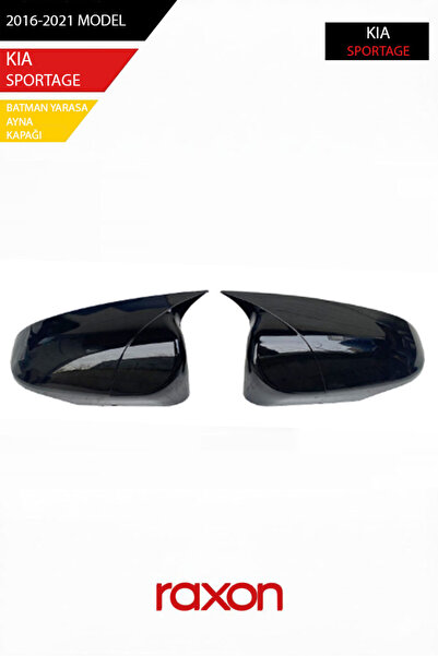 Raxon KIA SPORTAGE 2016-2021 Batman & Yarasa Ayna Kapağı – Parlak Piano Black...