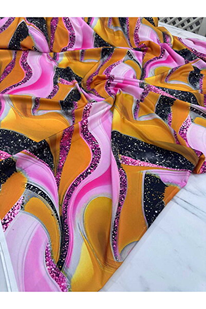 ipekkumaş Diamond Pattern Digital Printing Silk Satin Fabric Our Product Is S...