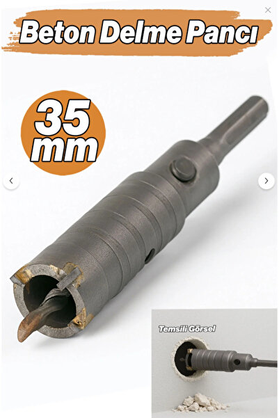 Nms SDS Elmas Beton Delme Pançı 35 MM Beton Duvar Taş Delme Ucu Güçlü Kesim P...