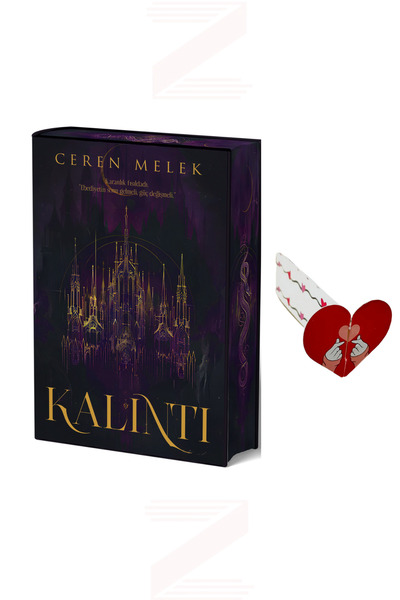 İndigo Kitap Kalıntı (CİLTLİ-YAN BOYAMALI) Özel Tasarım Kalp Ayraç Hediye